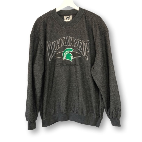 Vintage Nutmeg Mills Michigan State Spartans Sweatshirt Large - Picture 1 of 12